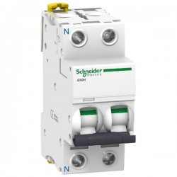 Disjoncteur Phase+Neutre - 2P 230V~ 40A courbe C - 2 modules