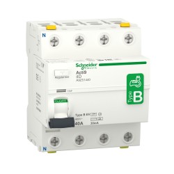 Interrupteur différentiel EV - 4P 400V~ 40A type B 30mA - 4 modules