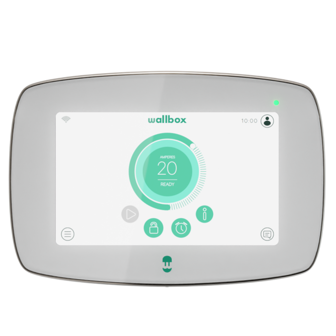 Borne Commander 2 - 7,4/22kW - Blanc - Câble attaché 5m